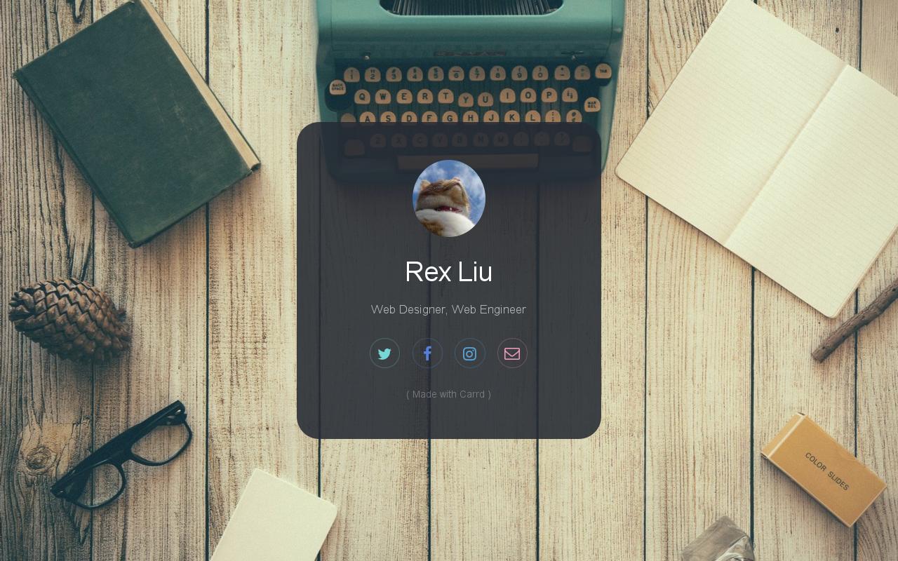 Carrd profile picture for @web